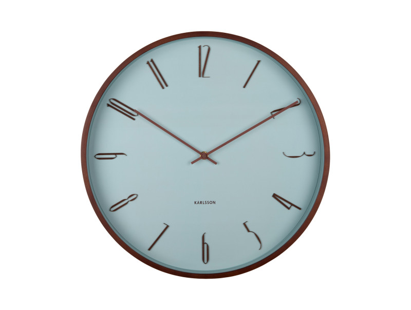 Wall Clock Scandia KA6014BL Misty blue