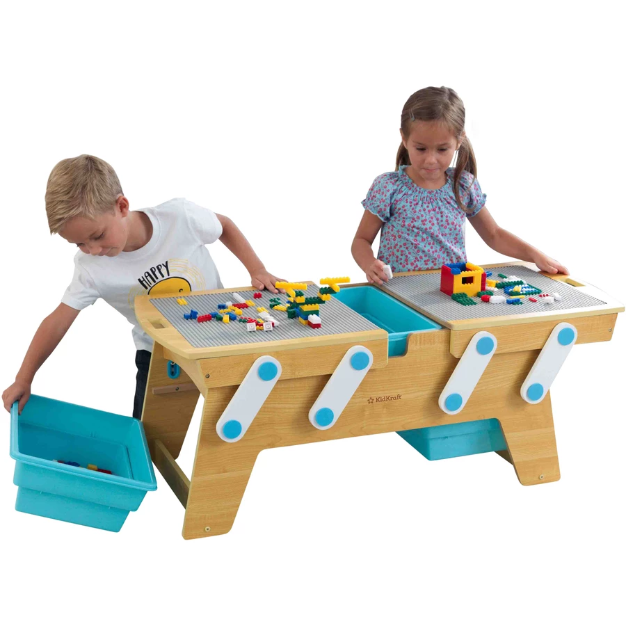 KidKraft® Spieltisch Building Bricks Play N Store