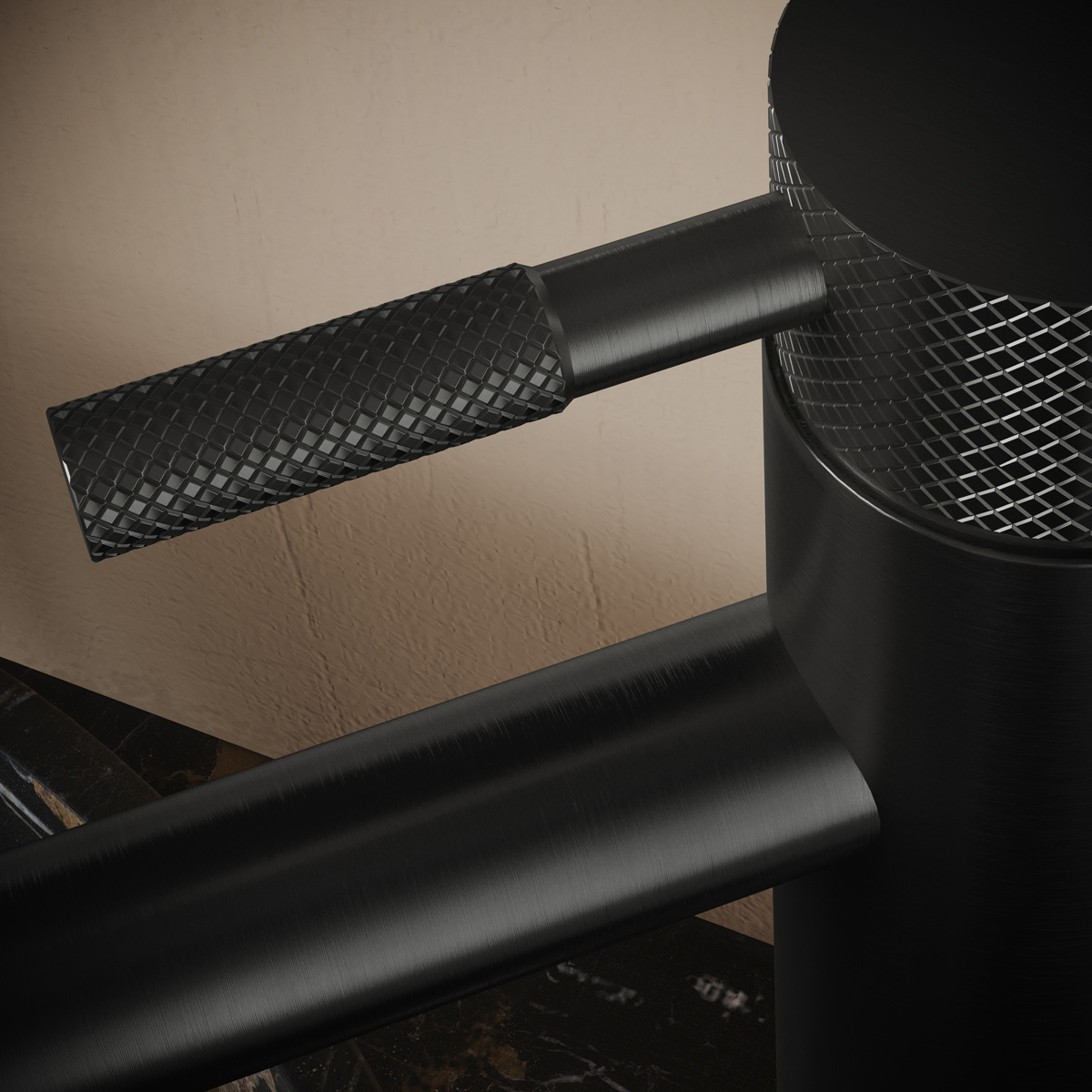 Saniclear Iron Curved wastafelkraan verouderd ijzer - gunmetal