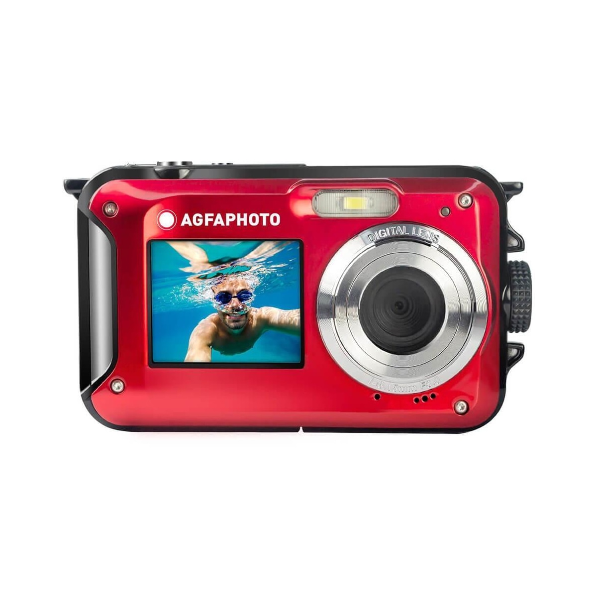 Agfa Digitalt kamera WP8000 CMOS WP 24MP Rød Full HD