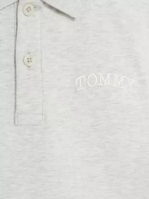 Camisa polo regular com estampa de grafite nas costas