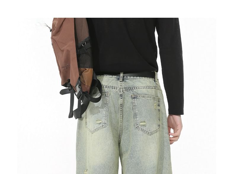 FAERIS - Jorts met hoge taille en wijde pijpen
