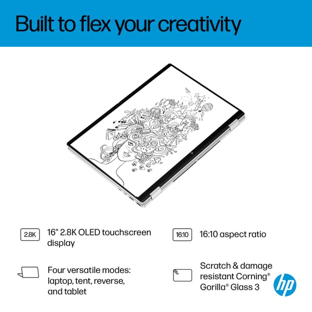 HP OmniBook X Flip 16 Ultra 7-258V/32/512GB/OLED 16