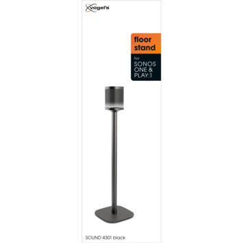 Vogel's vloerstandaard zwart voor Sonos ONE & PLAY:1