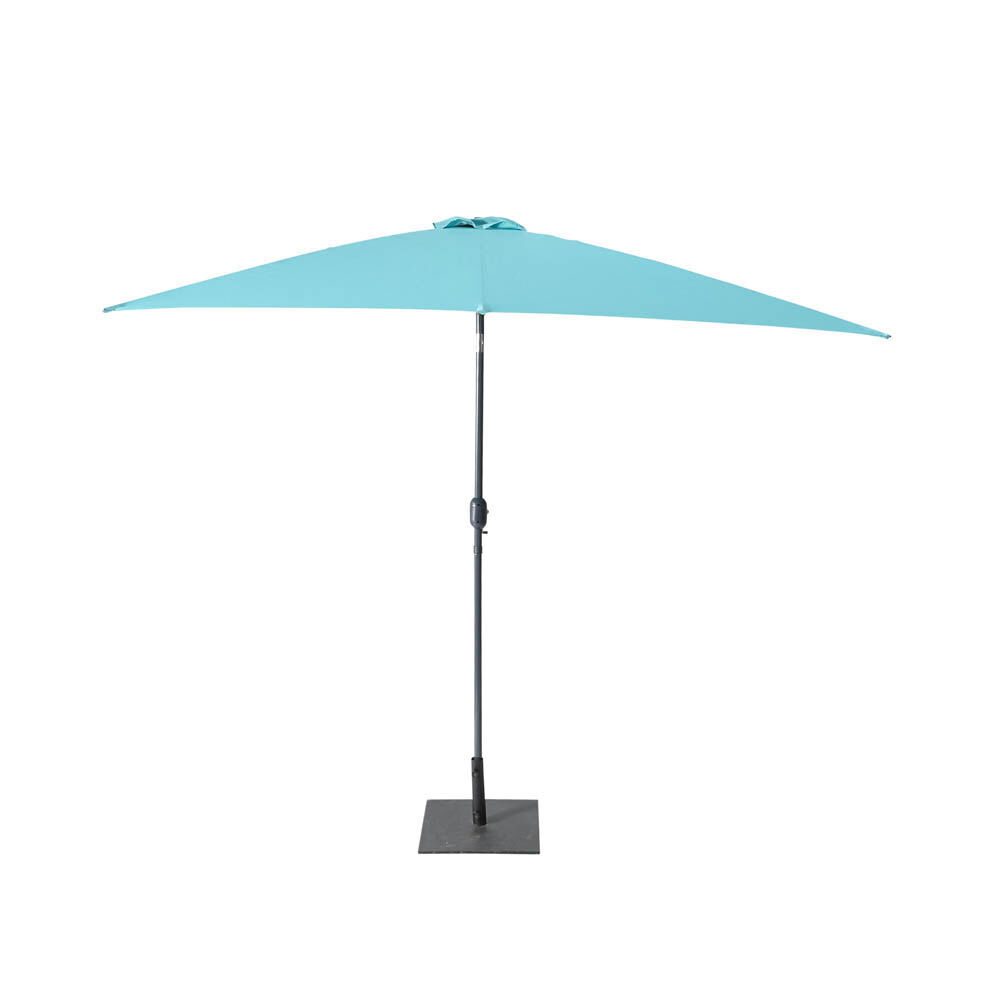 Parasol carré Tiago inclinable bleu L.250 x l.250 x H.245 cm