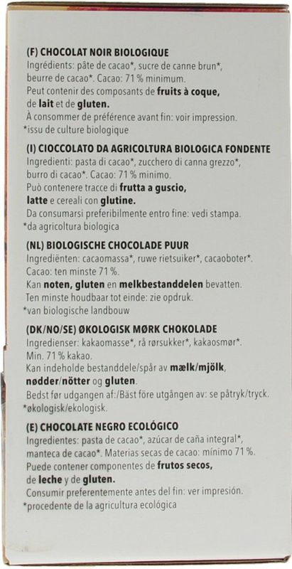 Vivani - Chocolade Naps - Puur - 5 Gram - 200 Stuks - Biologisch