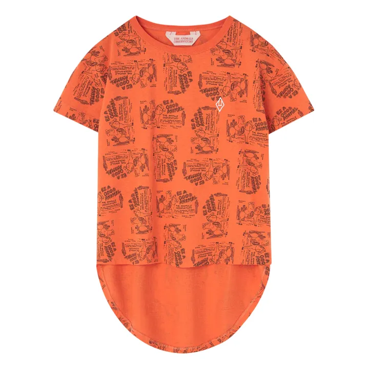 The Animals Observatory T-Shirt Hare Fantôme | Orange