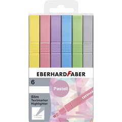Surligneur Slim, étui de 6, couleurs pastel