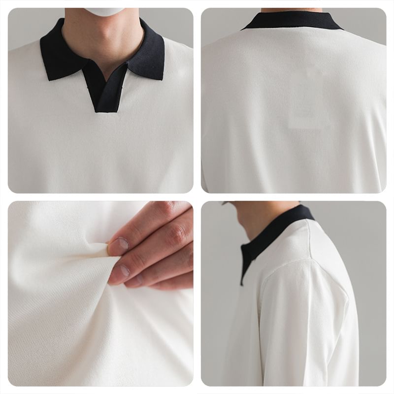 Capbrew - Poloshirt met korte mouwen en contrasterende afwerking