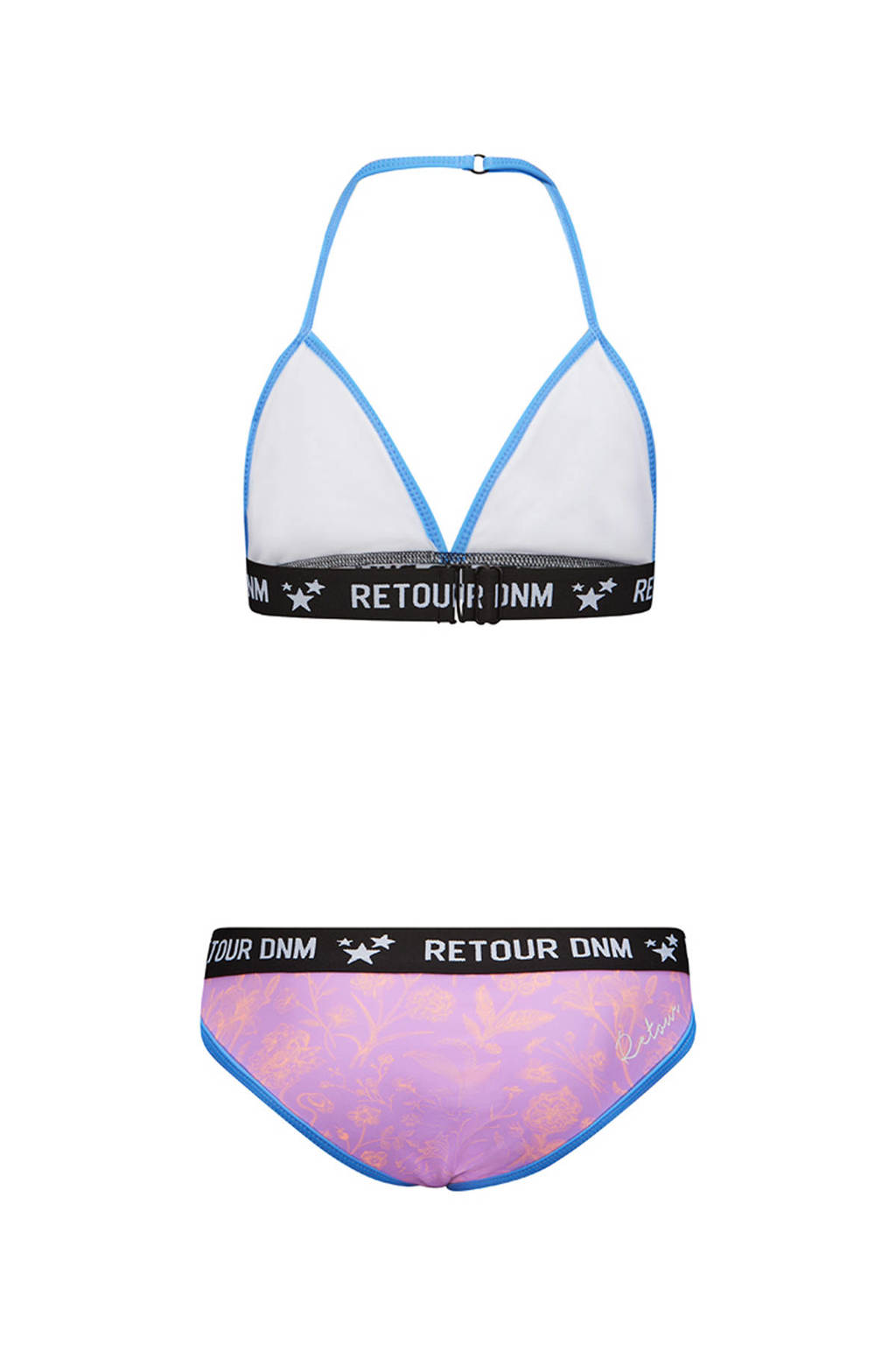 triangel bikini Lavina roze/zwart/blauw