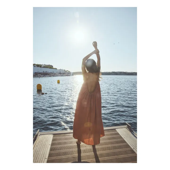 Anja Paris Robe Gaze de Coton | Orange Rouille