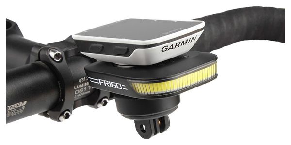 Éclairage avant vélo Ravemen FR160 ALU avec support GPS intégré GARMIN