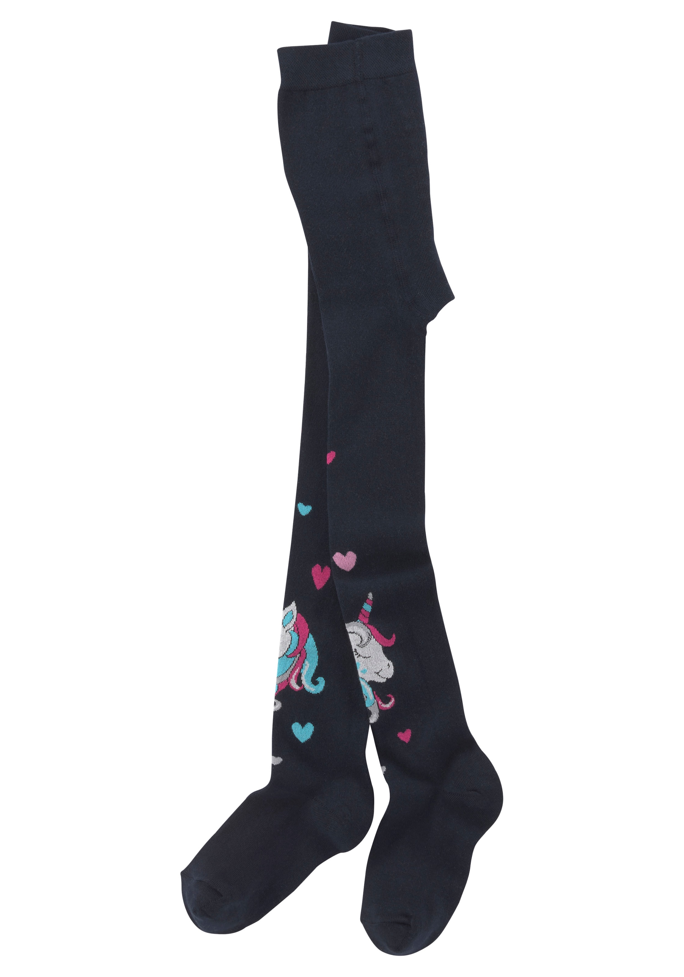 H.I.S Strickstrumpfhose Packung, 3 Stk. tlg. mit eingestrickten Einhorn Motiven