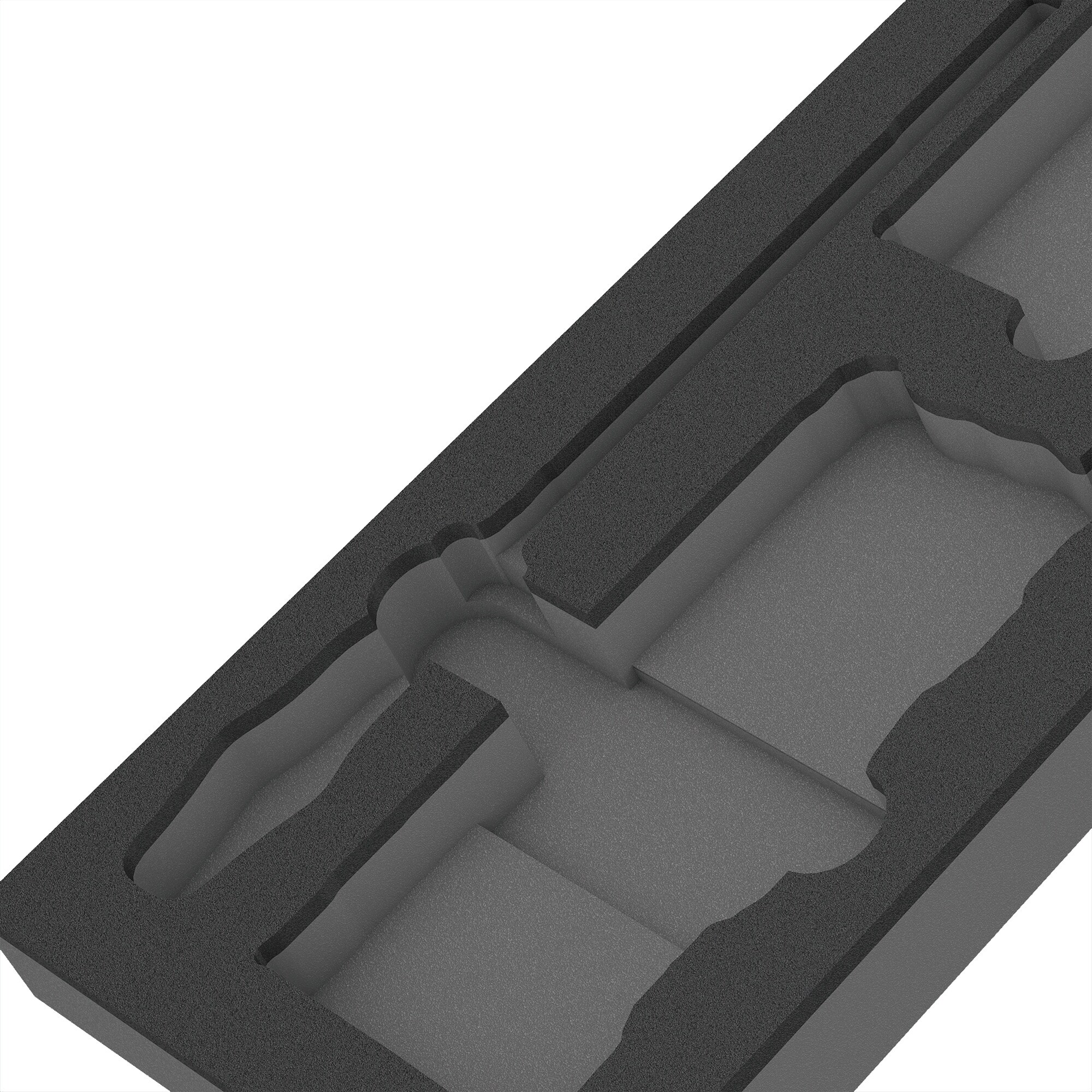 Wera Einlage 9850 Schaumstoffeinlage für Kraftform Kompakt und Tool-Check PLUS Set 1, leer