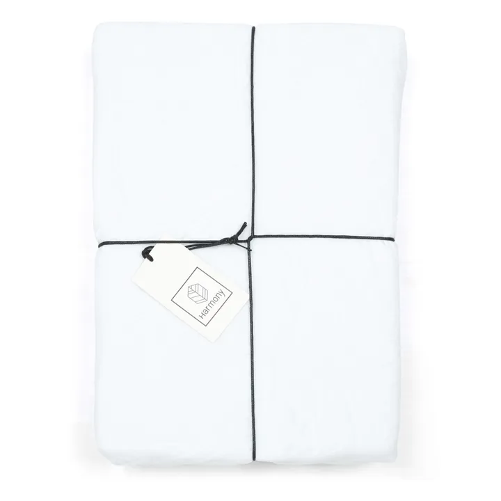 Haomy Drap-housse Dili en voile de coton | Blanc