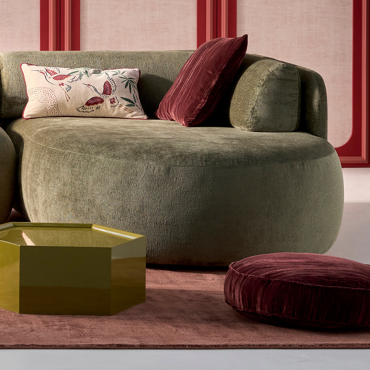 LA REDOUTE INTERIEURS<br>Almofada de chão diâmetro 50 cm, Susana
