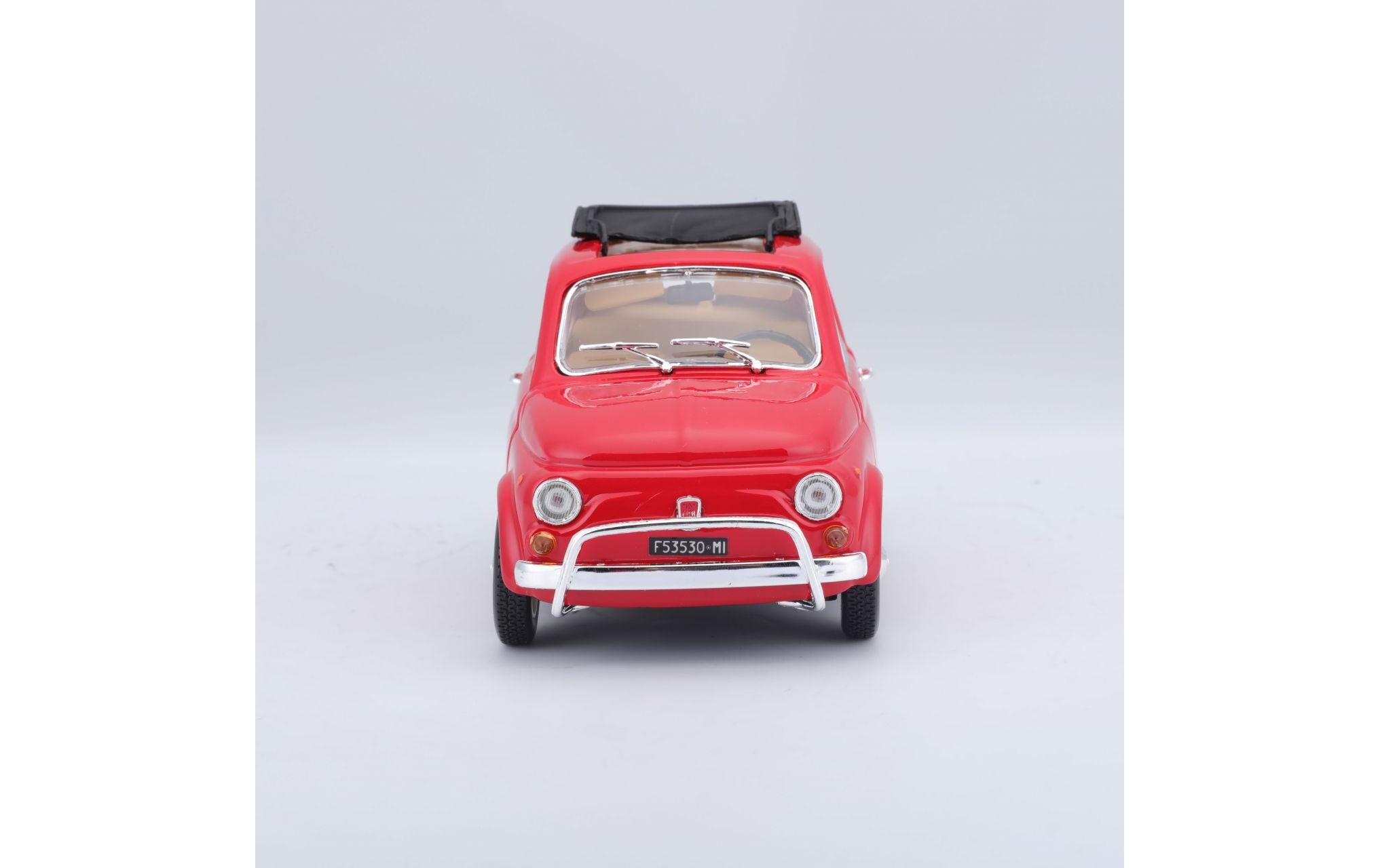 Fiat 500 L 1968 Rot 1:24Sammlermodell im Massstab 1:24