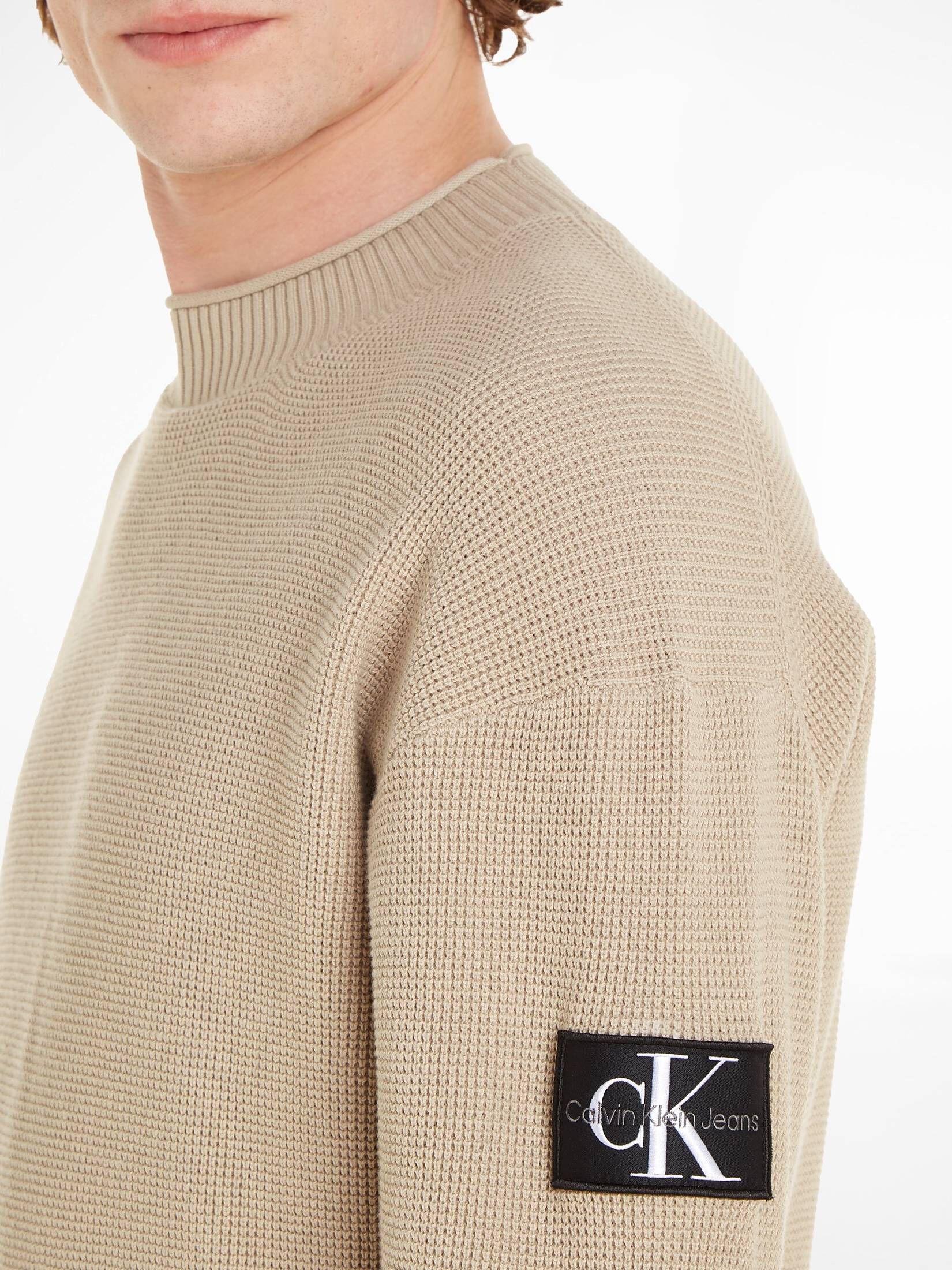 CALVIN KLEIN JEANS| Herren Strickpullover BADGE