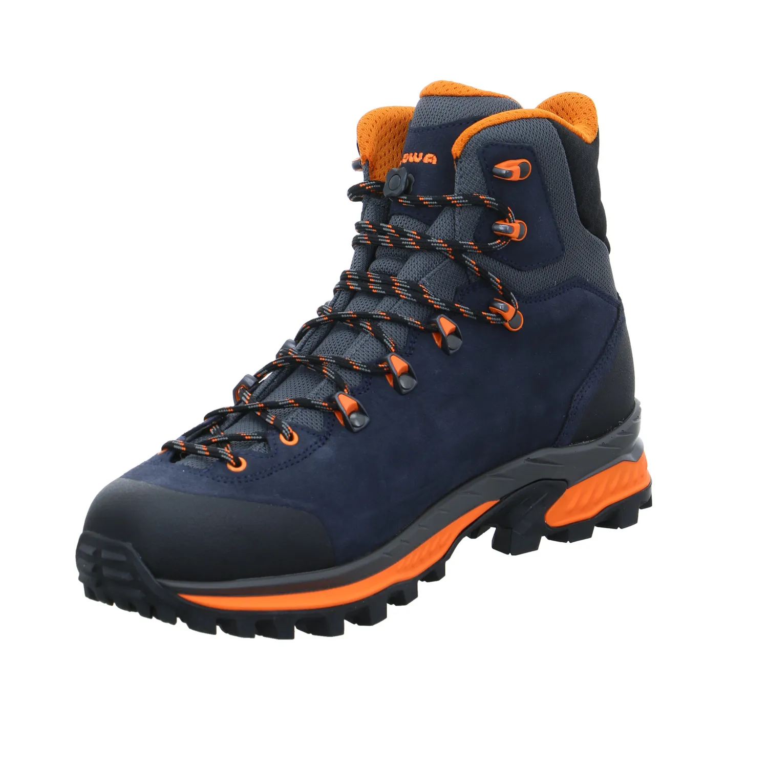 LOWA Trekkingschuhe Blau Leder