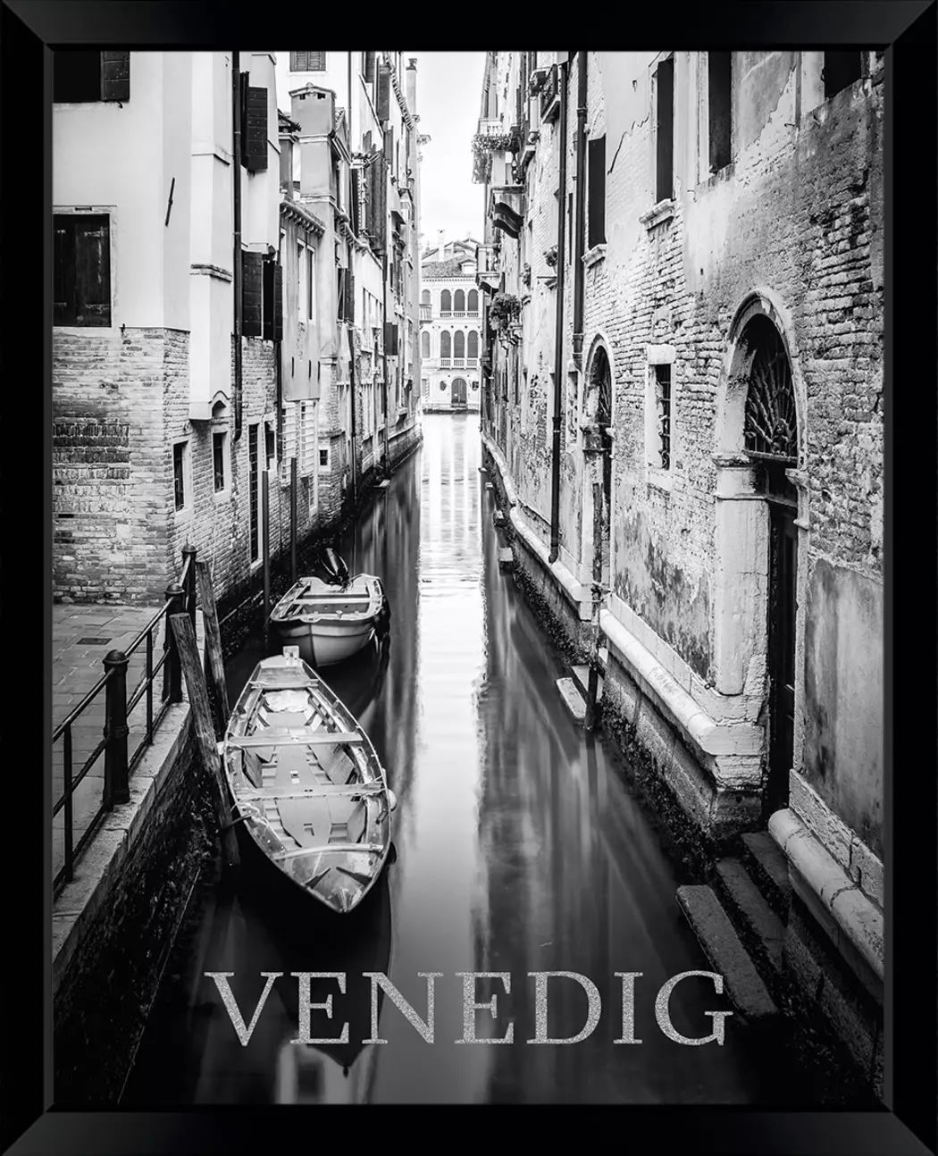 Wandbild 40 x 50 cm Venedig Glitter I