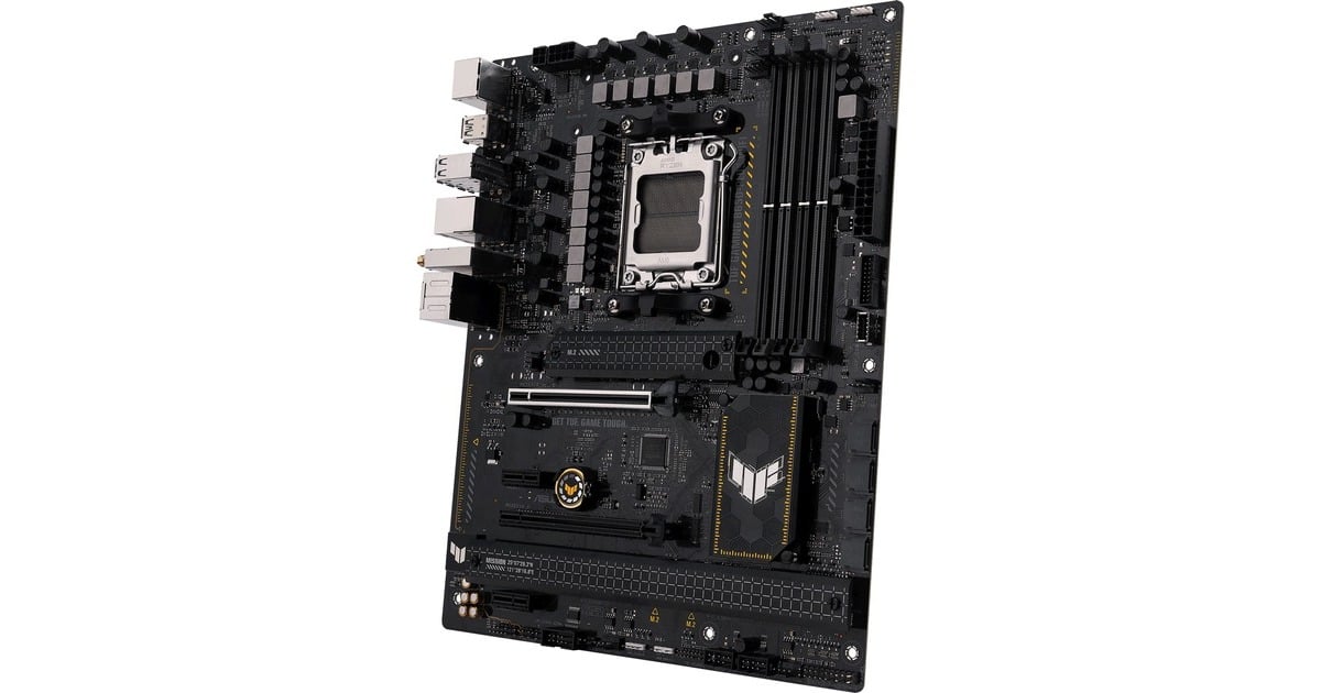 ASUSTUF Gaming B650-PLUS WIFI socket AM5 moederbord  (Zwart/lichtoranje, RAID, 2.5Gb-LAN, Wi-Fi 6, BT 5.2, Sound, ATX)