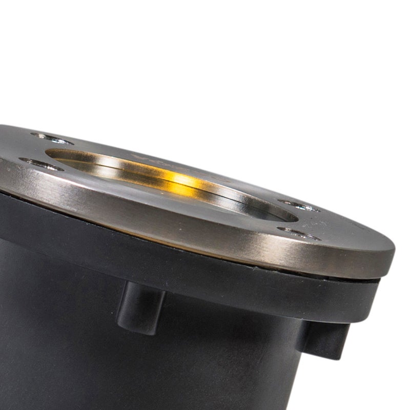 Slimme vloerspot RVS incl. WiFi GU10 IP65 - Basic Round