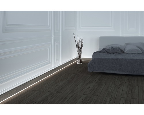 LED-kanaal aluminium voor plint 16x42x2400 mm