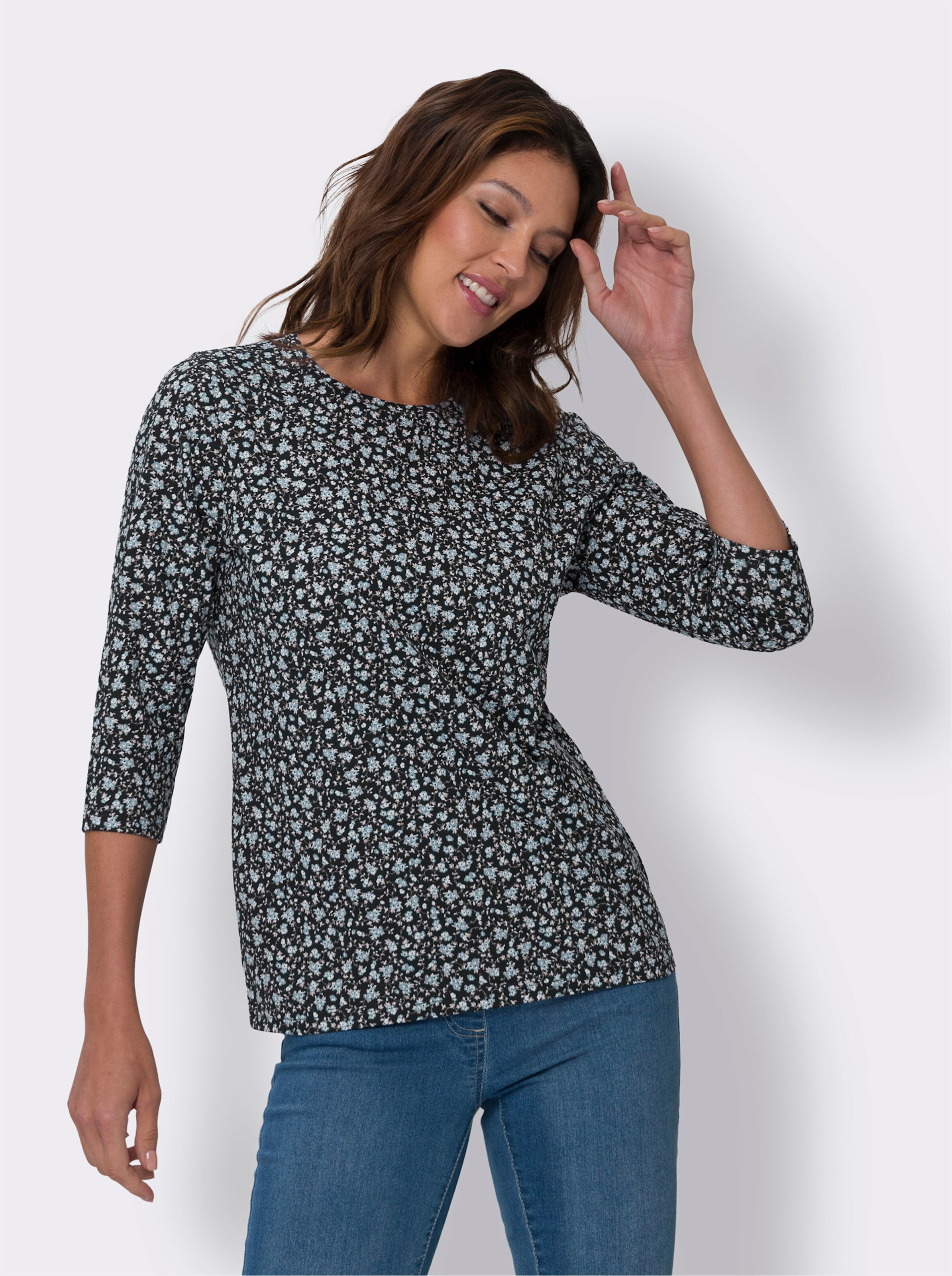 34-Arm-Shirt im Doppelpack