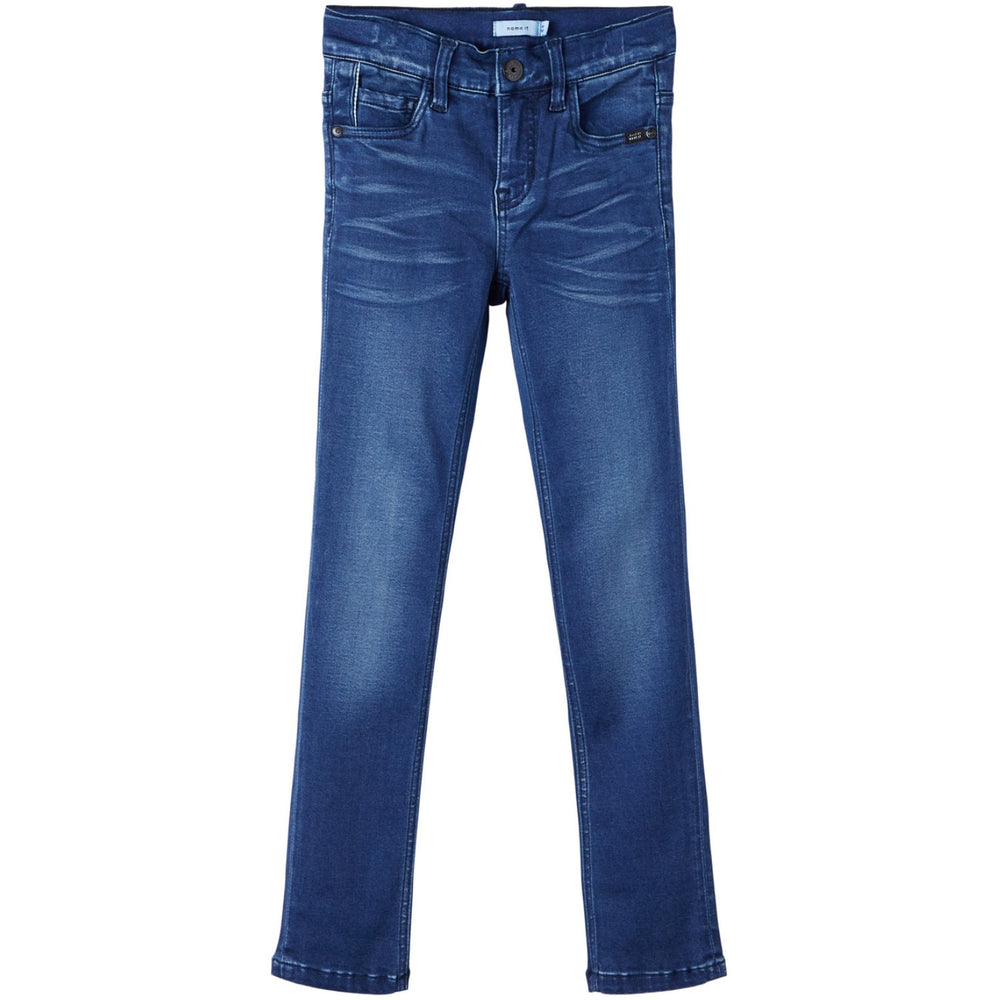 Køb Name It Dark Blue Denim Silas Xslim Jeans Noos