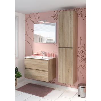 Atlantic by Allibert badmeubelset Emma 60 cm 2 lades hout