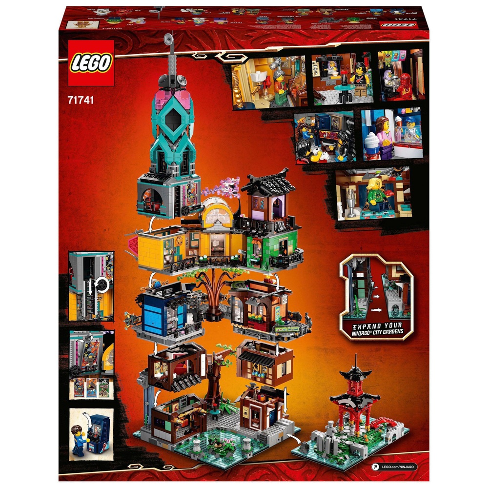 LEGO NINJAGO 71741 Legacy City Gardens Großes Ninja-Haus Bauset