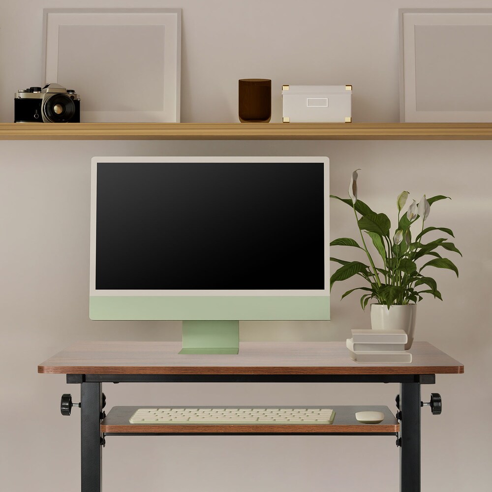Stehschreibtisch WORKSTATION II Melaminharzbeschichtete Spanplatte, Gestell pulverbeschichteter Stahl hjh OFFICE