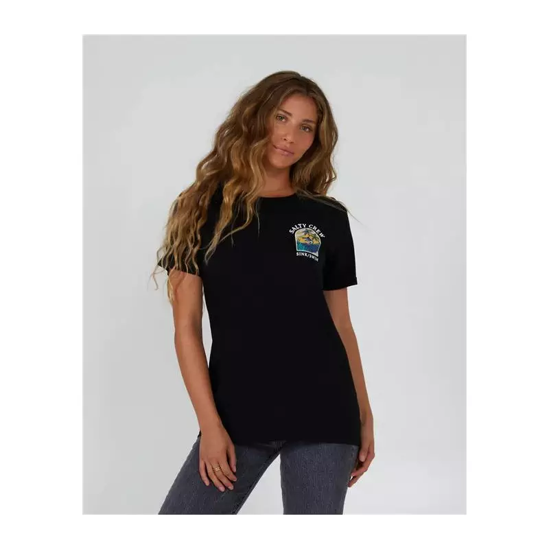 Tee shirt femme SALTY CREW Sail Away Boyfriend Tee Black