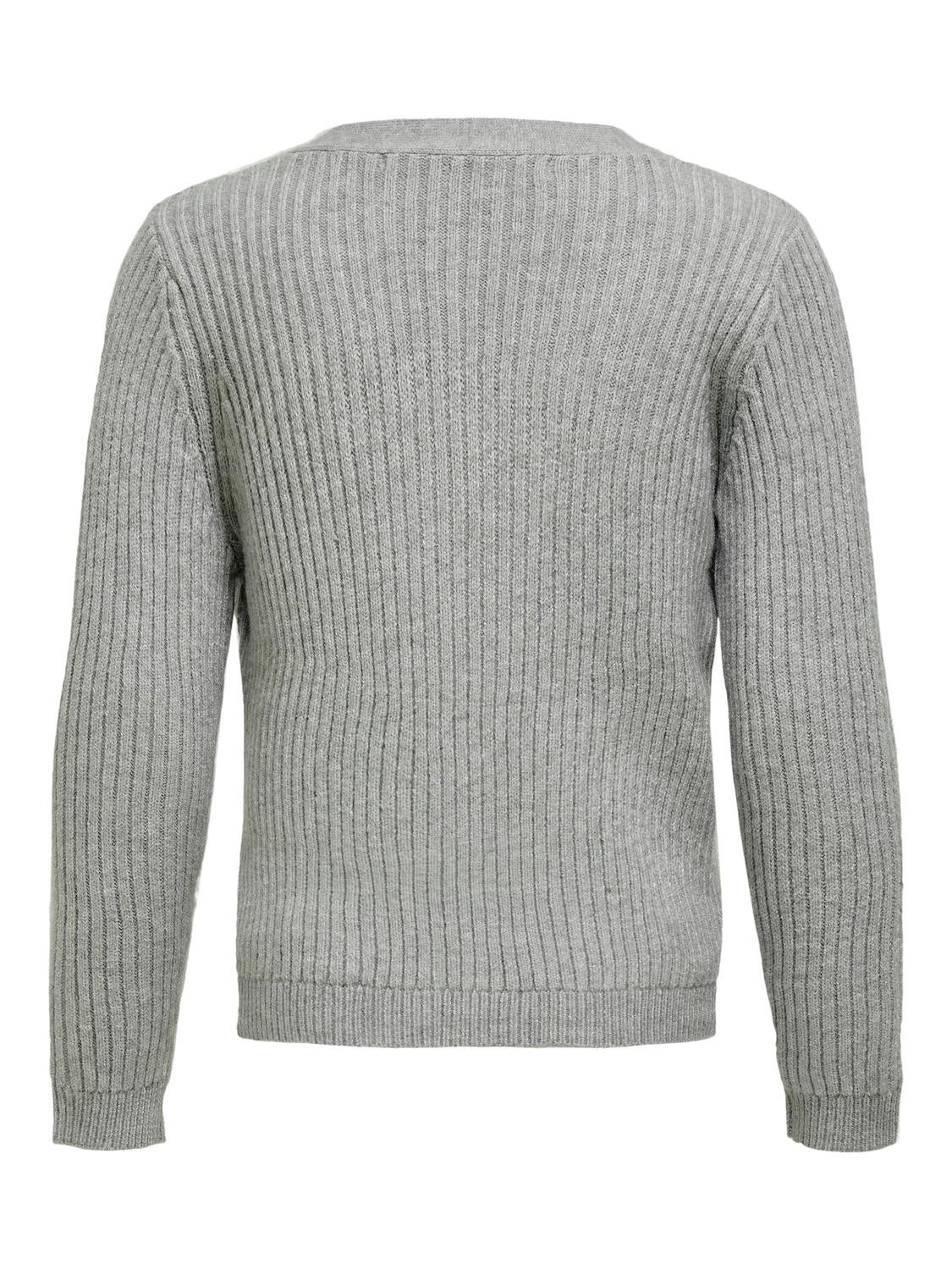 KOGNEWKATIA Strickjacke Light Grey Melange