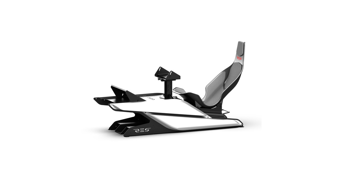 Res-TechX1 Cockpit racing simulator  (Zwart/hoogglans wit)