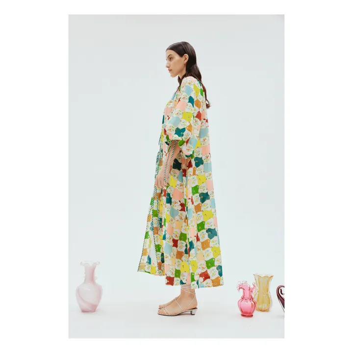 Alémais Robe Everly Soie et Coton | Bleu
