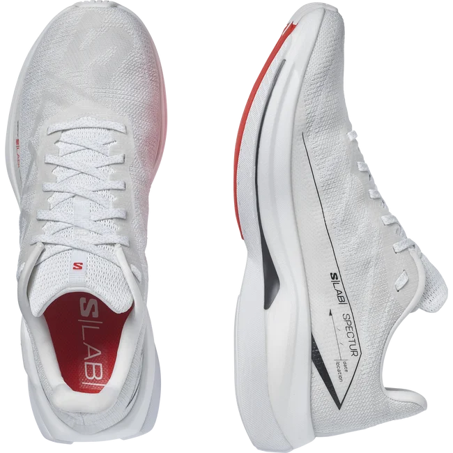 S/LAB SPECTUR  Laufschuhe Unisex White/FieryRed/Black