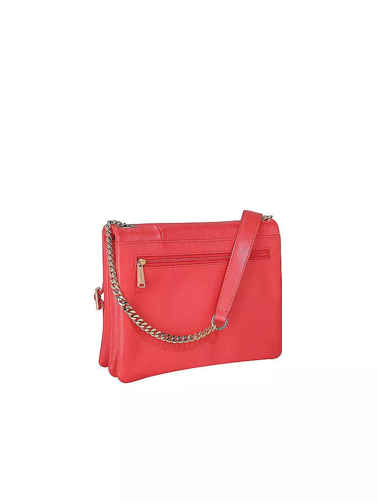 LANCEL Ledertasche - Umhängetasche BILLIE Small rot