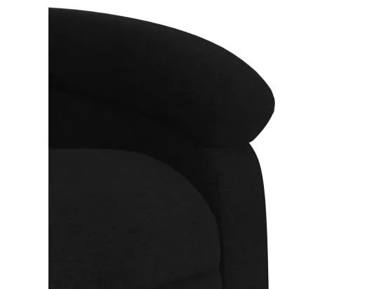 Fauteuil massant inclinable Noir Tissu