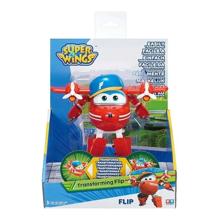 Waiky Super Wings Transforming Flip, 12 cm