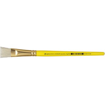 Pinceau brosse en soie de porc, plat, N.14