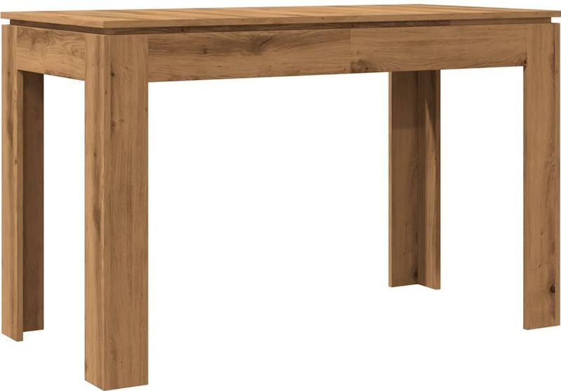 vidaXL - Eettafel - Bewerkt Hout - Eikenkleur