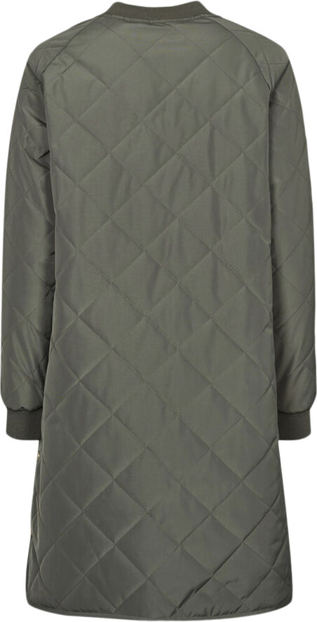 H2O Rubina Quilted lang overgangsjakke Grøn