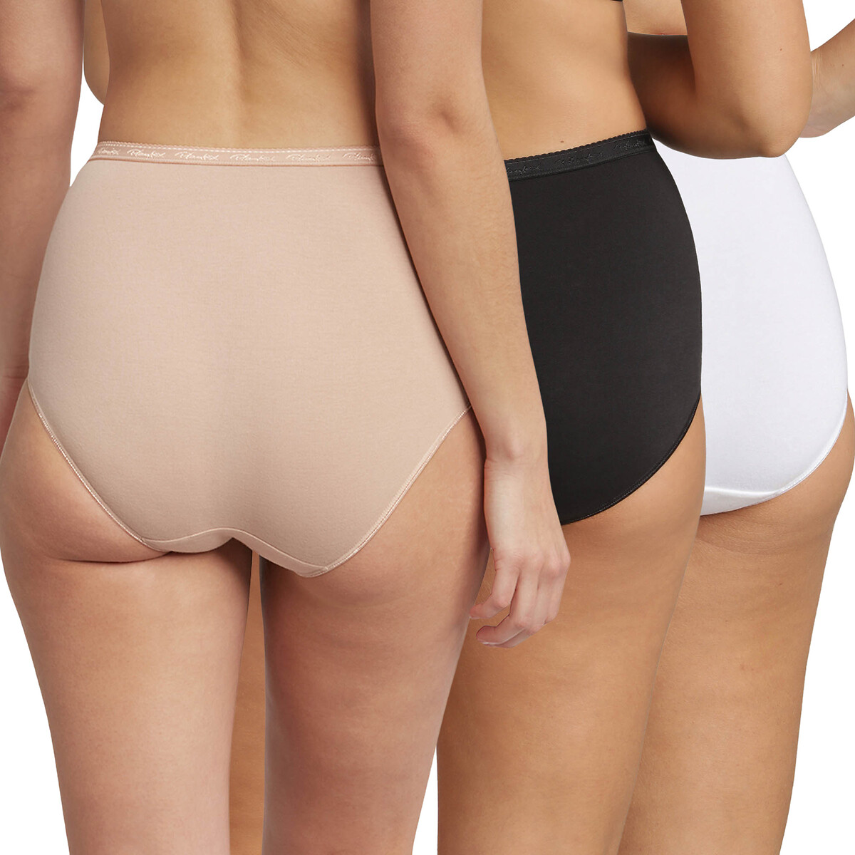 PLAYTEX<br>Conjunto de 3 calcinhas maxi em algodão orgânico