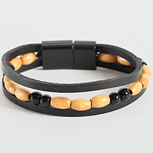 Bracelet Noir Beige