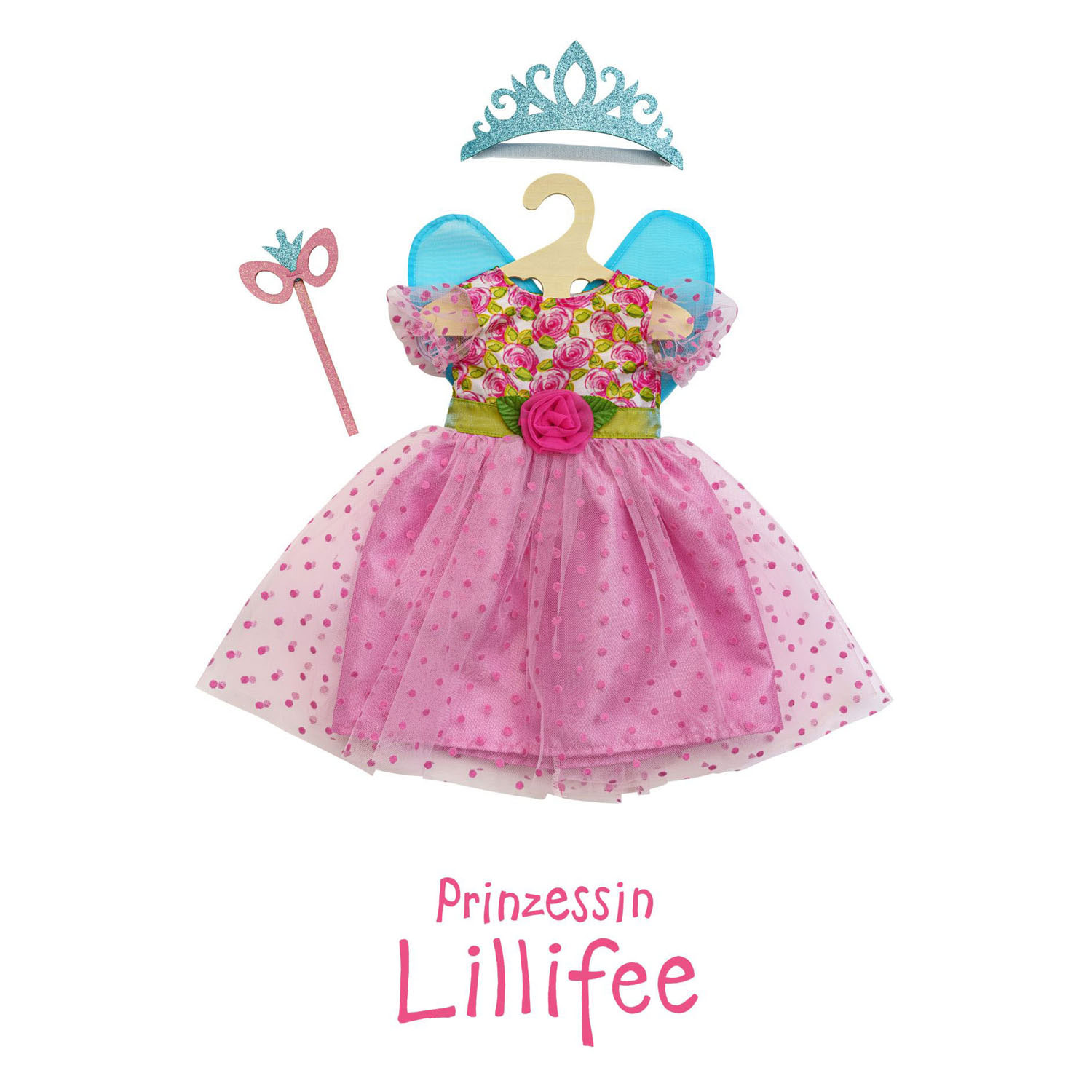 Poppenjurk Prinses Lillifee Roze, 28-35cm