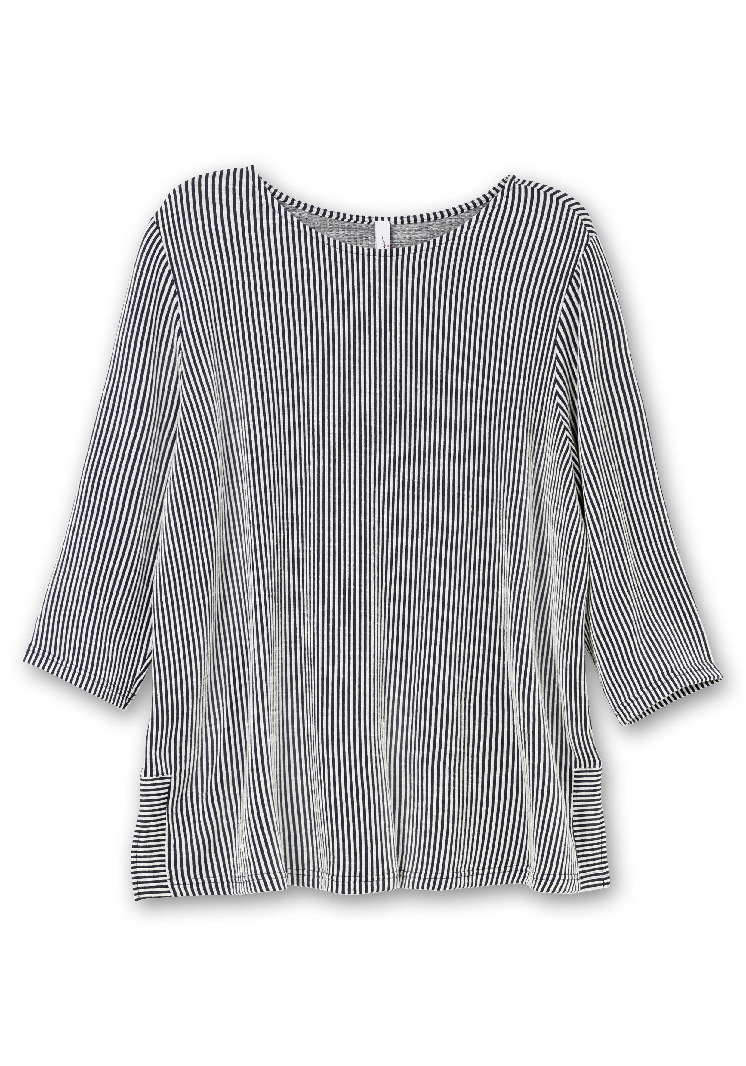 Gestreiftes Shirt mit 3/4-Arm