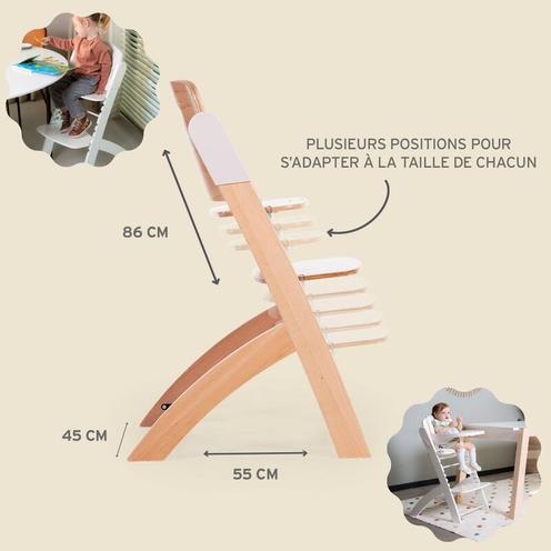 Chaise évolutive Evosit White - CHILDHOME