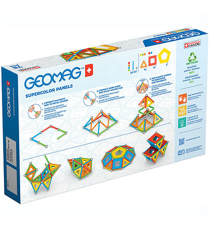 Geomag Magnetset - Supercolor Panels Recycled - 78 Teile