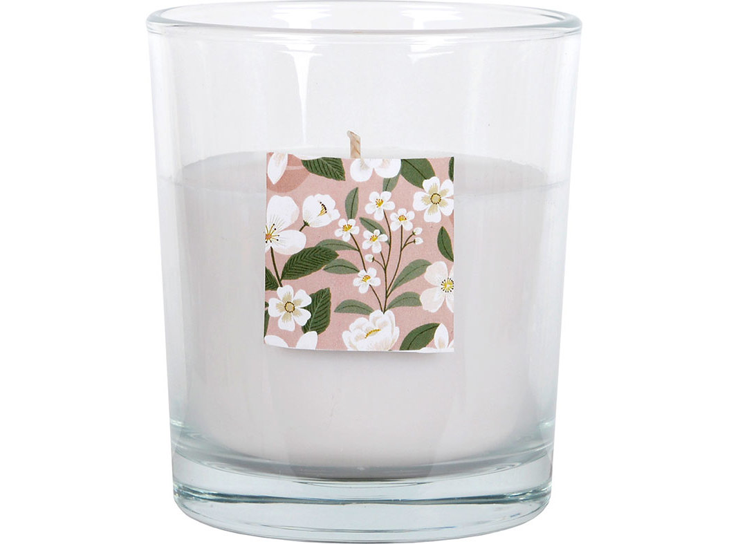 VELA AROMÁTICA ACTUEL VIDROFLORES BRANCAS